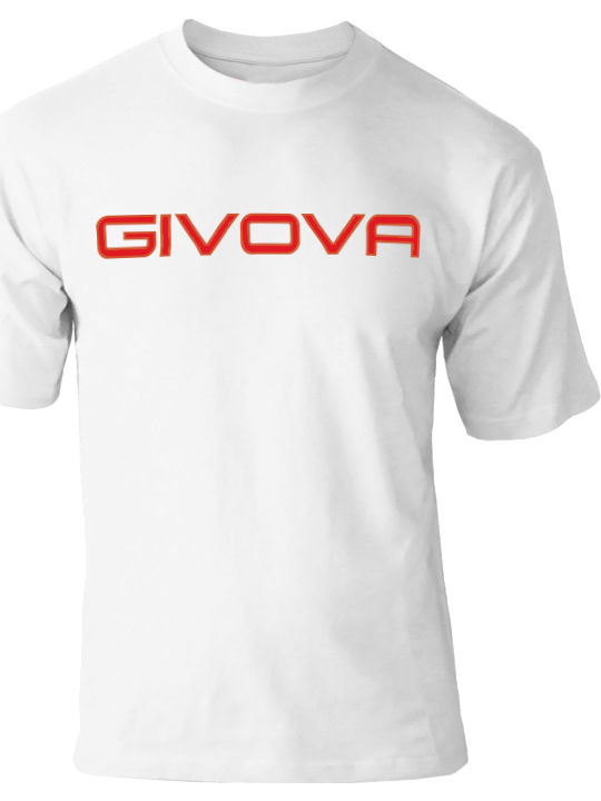 Givova T-Shirt Spot Men's Athletic T-shirt Short Sleeve White