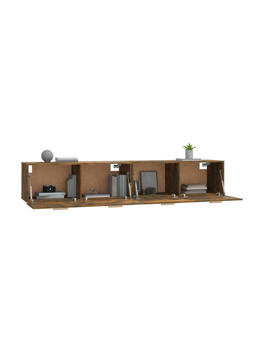 Hanging Living Room Cabinet from Particle Board Smoky Oak 100x36.5x35cm