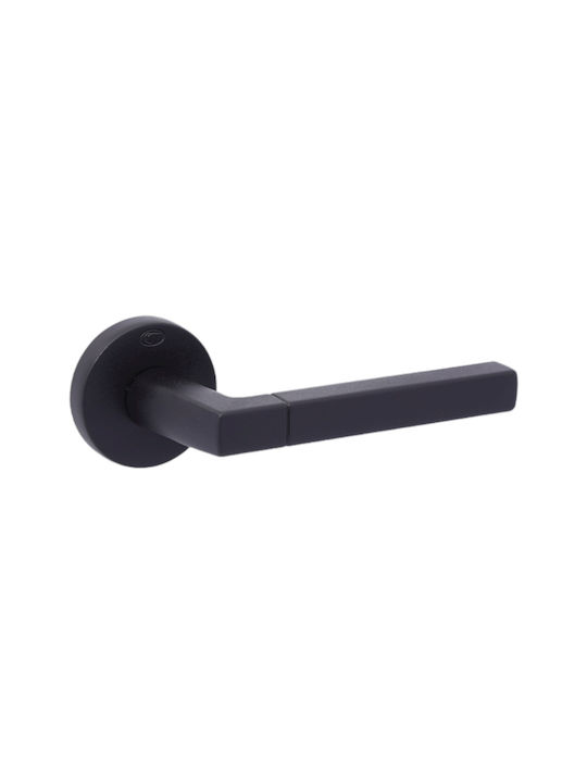 Convex Ръкохватка Средна врата с Розета 2095 2095RORS19S19 Двойка с Розетка Key Black