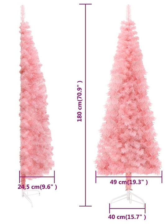 Weihnachtsbaum Wand 180cm mit 246 Zweige Rosa