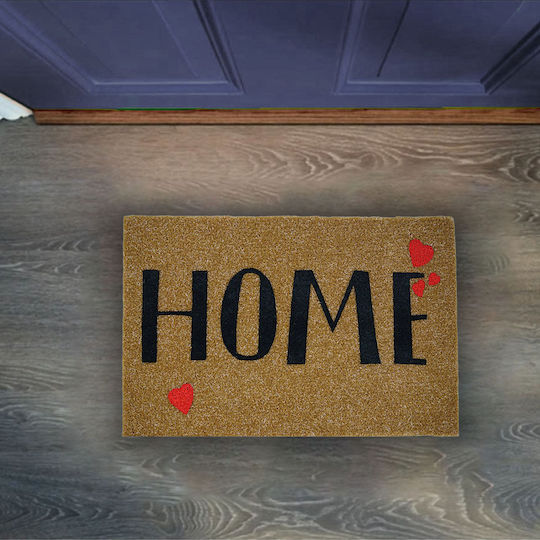 San Lorentzo Doormat from Coconut Tree Love Home Beige 45x75cm 1700622 Beige