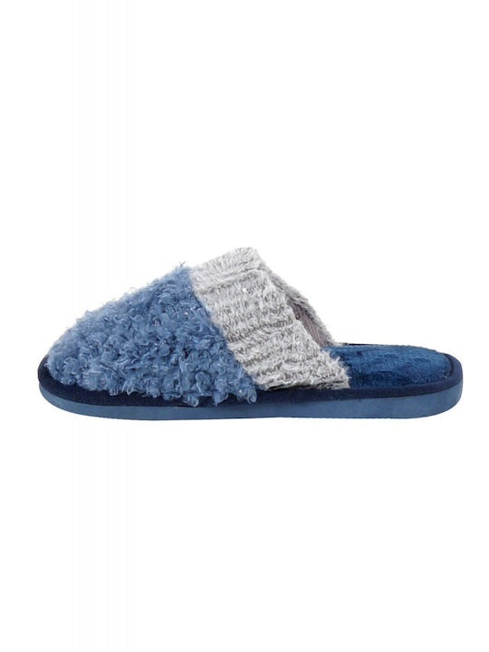 Women's slipper with two-color inner lining NAVY