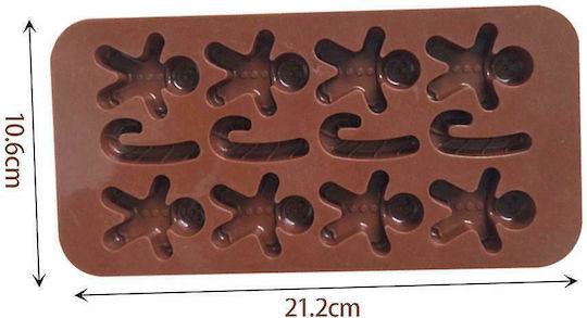 Sugar Love Christmas Sweets Pan/Mold Brown L21.2xW10.6cm.