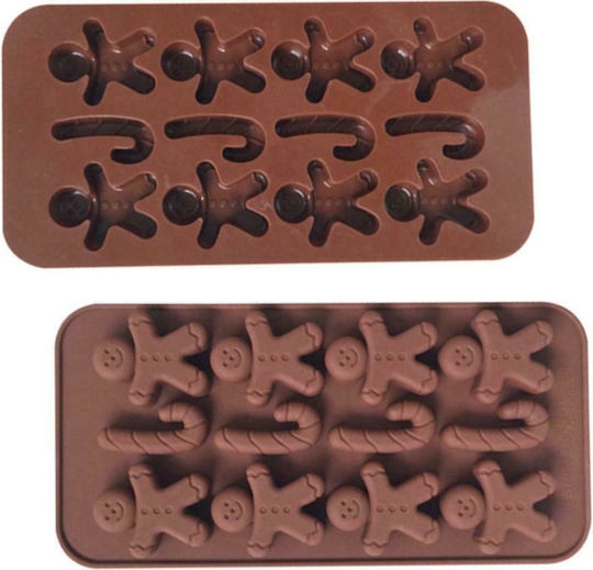 Sugar Love Christmas Sweets Pan/Mold Brown L21.2xW10.6cm.