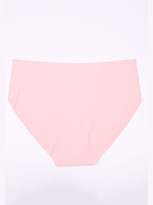 Damenhose mit hoher Taille nahtlos rosa Rosa