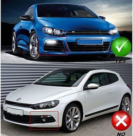 Дневни светлини за кола с форма на лента Volkswagen Сцироко 2008-2014 2бр