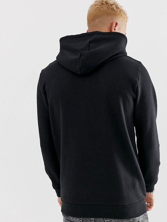 Trefoil Sweatshirt with Hood Black
