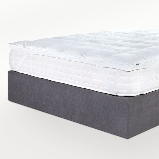 Hauz Mattress Topper Royal King Size Polyester with Elastic Straps 180x200cm