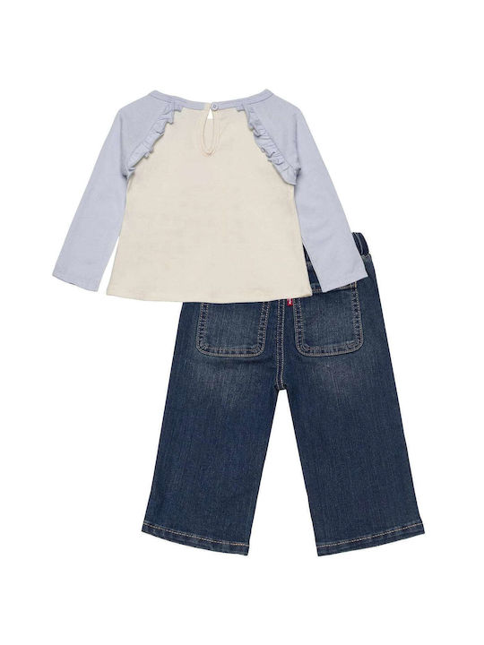 Levi's Kids Set with Pants Winter 2pcs Ecru