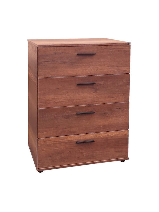 Oslo Wooden Chest of Drawers with 4 Drawers 73x44x96cm