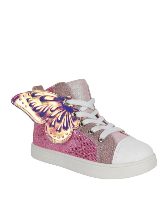 Παιδικά Sneakers High Ροζ