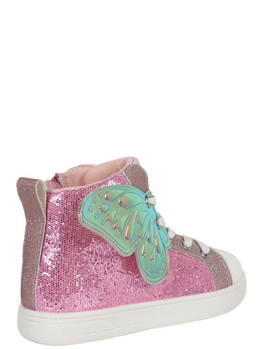 Παιδικά Sneakers High Ροζ