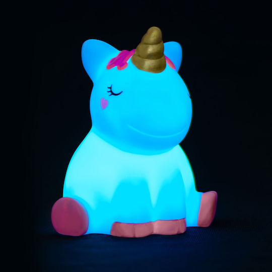 Legami Milano Детско Декоративно Осветление Unicorn с Промяна на Цветовете Бял 10.4x9.6x11.5εκ.
