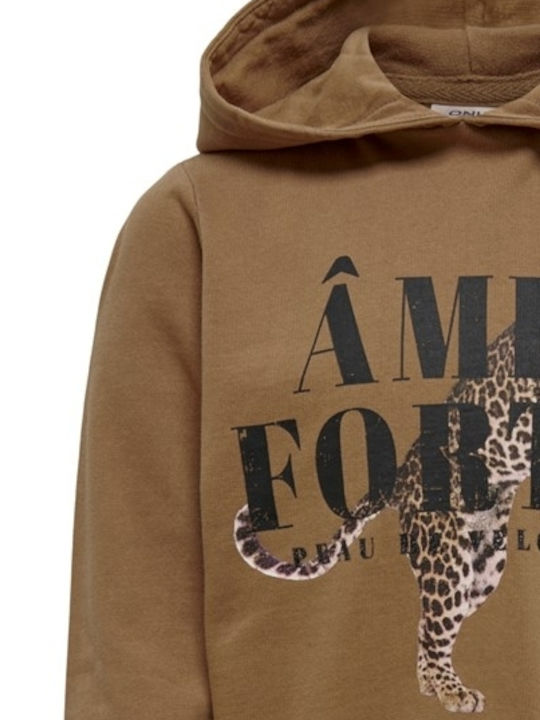 Kids Sweatshirt with Hood Brown