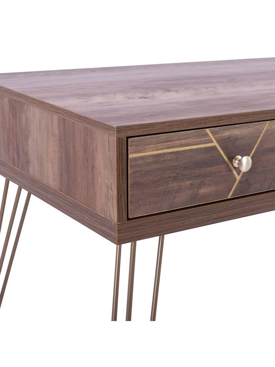 Kaitlyn Konsole Walnut / Golden L120xB55xH79.5cm