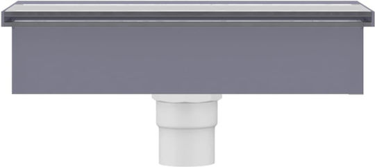 vidaXL Pool Waterfall with LED Lighting 30x21x8cm Silver