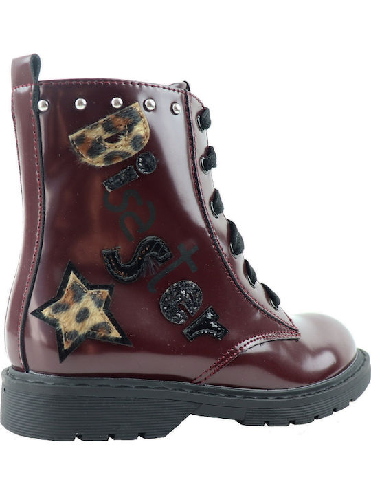 Star Kinderstiefel mit Reißverschluss Burgundisch