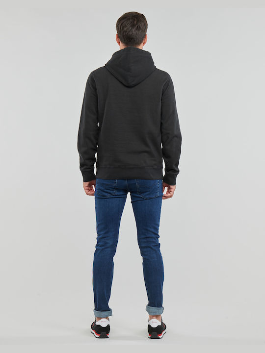 Ralph Lauren Herren Sweatshirt mit Kapuze und Taschen Schwarz