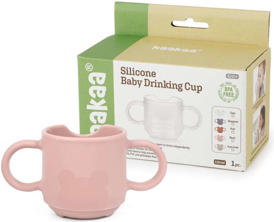 Haakaa Kleinkinderbecher aus Silikon Rosa 150ml für 6m+m+