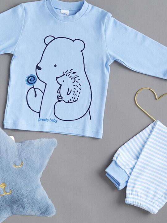 Pretty Baby Kids' Pajamas Winter Light Blue
