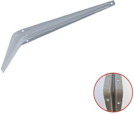 Heavy-Duty Aluminum Corner Shelf Silver 150x200mm 580102.0011