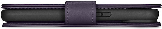 iCarer Anti-RFID Brieftasche Leder Dark Purple (iPhone 14)