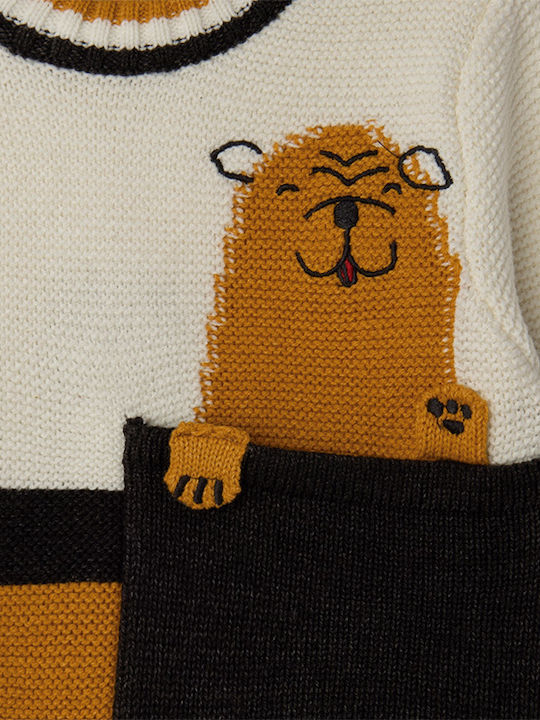 Kinderpullover Langarm Braun