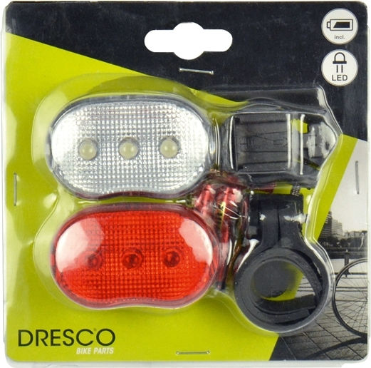 Dresco 5251204 Bicycle Lights Set