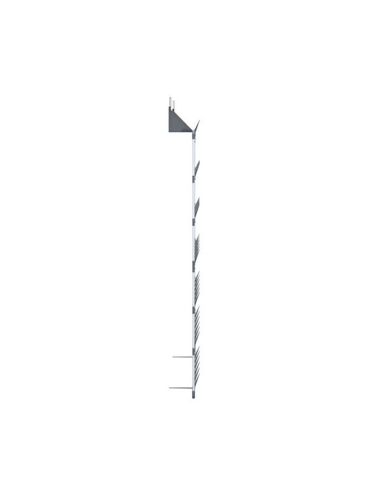 vidaXL vidaXL Türhaken Für Schuhe Metallisch 66x13x139cm