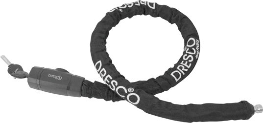 Dresco Pantser mit Schlüssel Schwarz 100 cm Ø22 mm