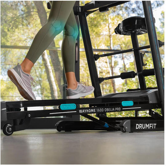 Cecotec DrumFit WayHome 1600 Obelia Pro Ηλεκτρικός Αναδιπλούμενος Διάδρομος Γυμναστικής