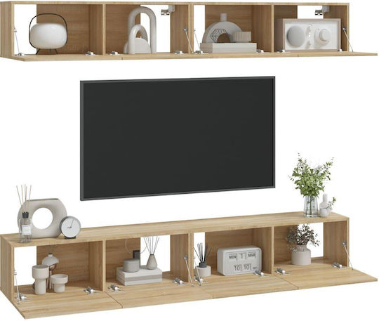 Living Room TV Unit Beige L200xW30xH30cm