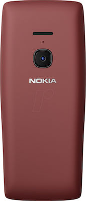 Nokia 8210 Dual SIM (480MB/128MB) Κινητό με Κουμπιά Red
