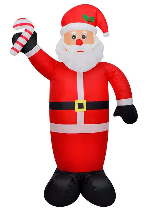 vidaXL Outdoor Inflatable Illuminated Santa Claus Red 120cm