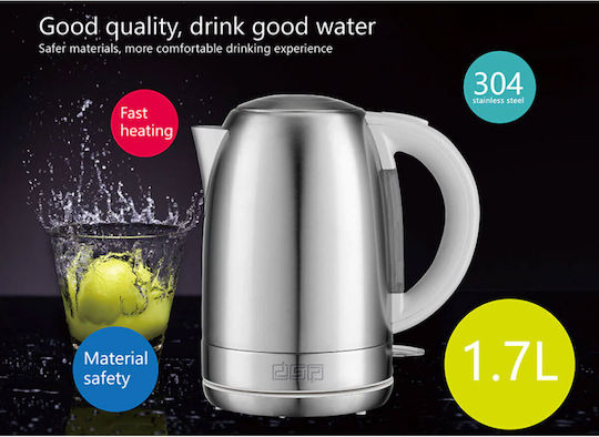 DSP Kettle 1.7lt 2200W Silver