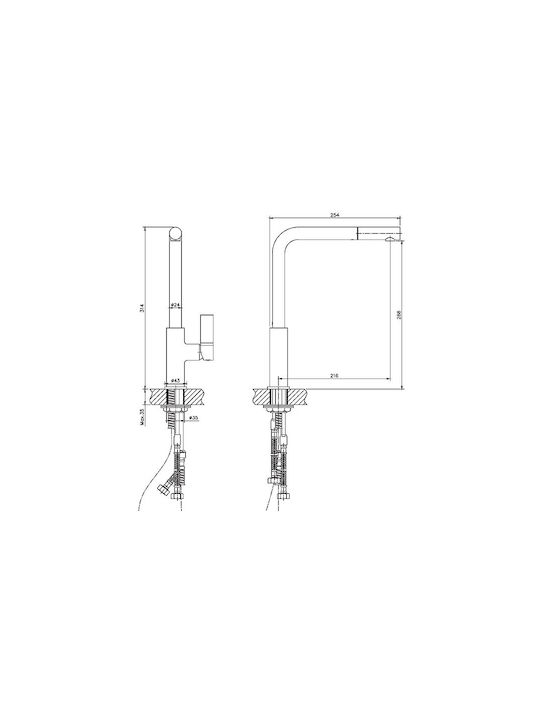 Kls Bella Tall Counter Faucet Kls Bella Tall Counter Faucet