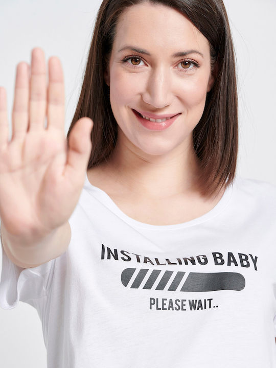 BodyTalk 1221-909828 T-shirt Εγκυμοσύνης Λευκό