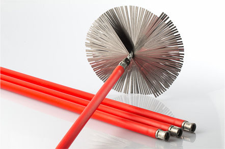 Sit Extension Pole Brush for Fireplace Chimney Cleaning