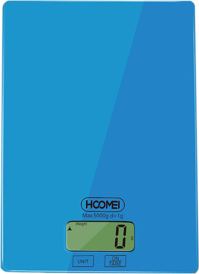 Hoomei Digital Kitchen Scale Up To 5kg Blue