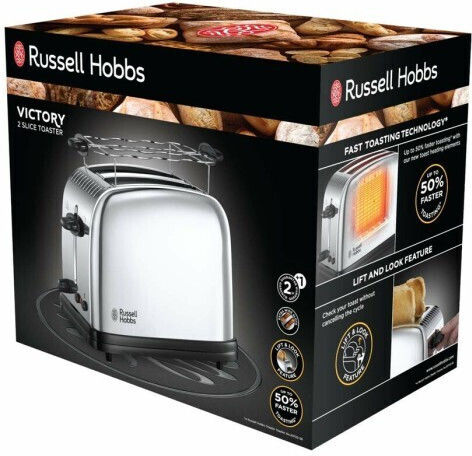 Russell Hobbs Victory 23310 Toaster 2 Slots 1670W Gray