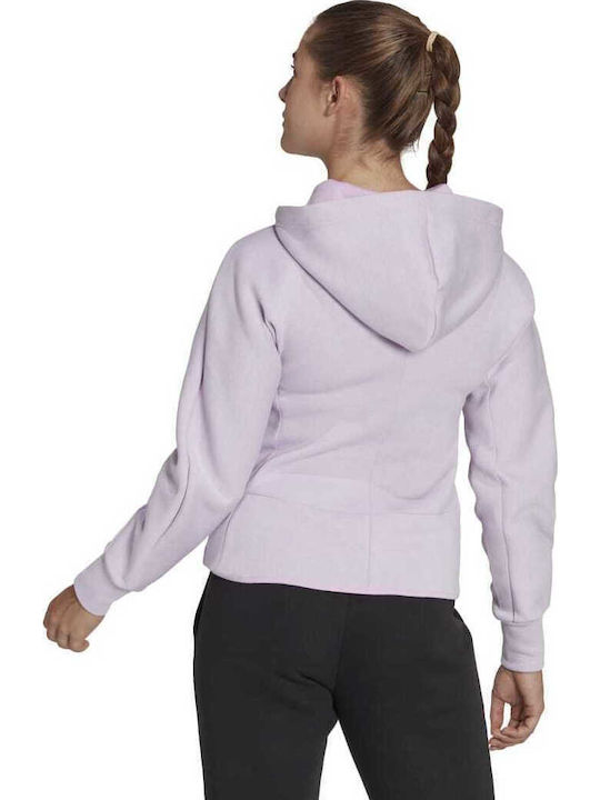 adidas Jacket Purple with Hood