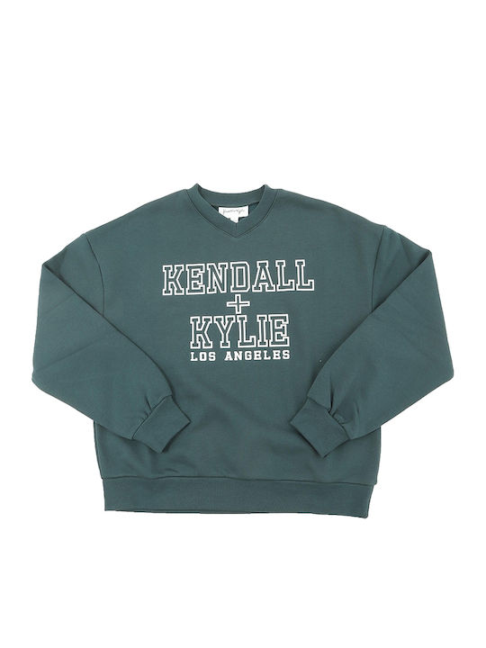 Long Women's Sweatshirt Green