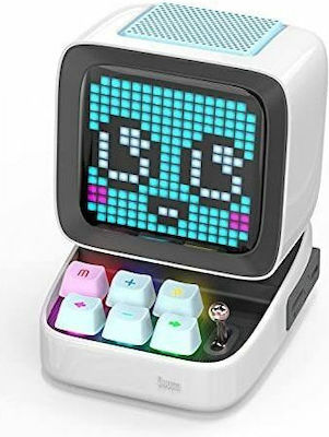 Divoom Ditoo Plus Ηχείο Bluetooth 10W με Διάρκεια Μπαταρίας έως 8 ώρες Λευκό