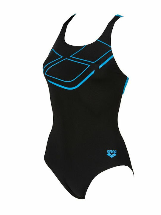 Athletic One-Piece Swimsuit Black