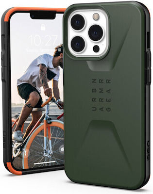 UAG Civilian Umschlag Rückseite Kunststoff Olive (iPhone 14 Pro Max) 114043117272