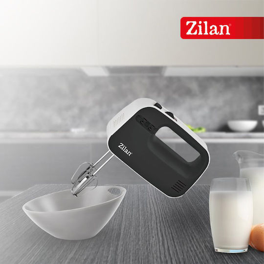 Zilan Μίξερ με Inox Κάδο Μαύρο 300W