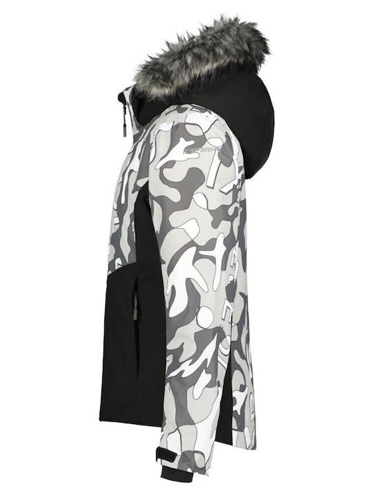 Louann Waterproof Kids Casual Short Coat with Lining Hooded Multicolour