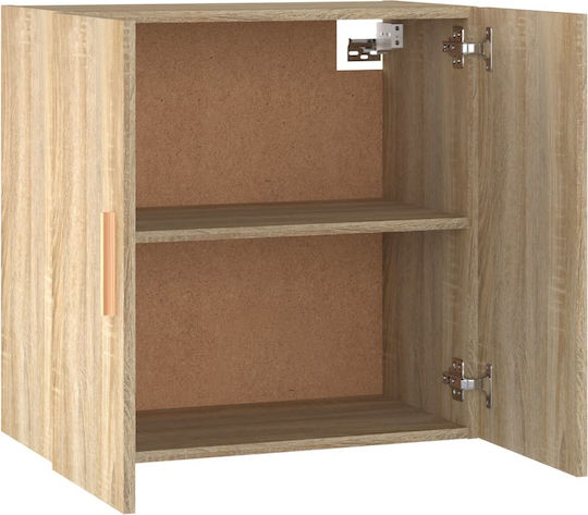 Hängeschrank fürs Wohnzimmer aus Spanplatte Beige 60x30x60 cm