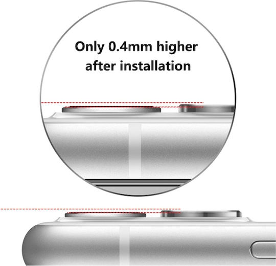 Enkay Hat-Prince Προστασία Κάμερας Tempered Glass Μαύρο για το iPhone 13 / 13 mini