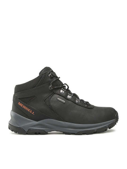 Merrell Erie Mid LTR WP Ανδρικά Ορειβατικά Μποτάκια Μαύρα